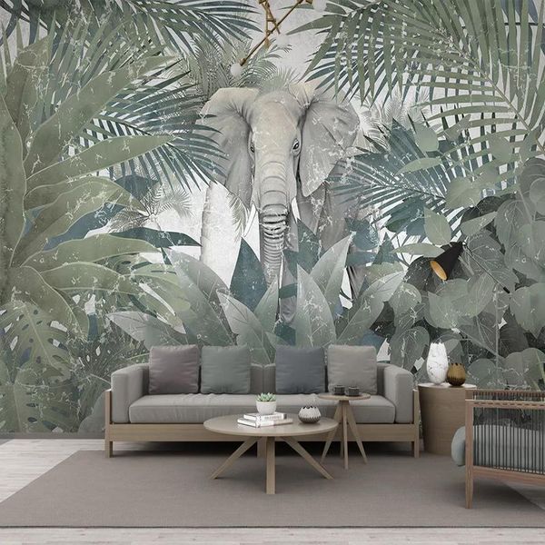 custom mural wallpaper nordic tropical plant tree animal elephant landscape art wall painting dining room living room 3d sticker
custom mural wallpaper nordic tropical plant tree animal elephant landscape art wall painting dining room living room 3d sticker
