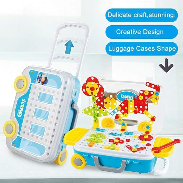 132/308pcs diy electric drill screwdriver toys nut disassembly assembly tools sets children 3d puzzle educational toys kids gift lj201009
132/308pcs diy electric drill screwdriver toys nut disassembly assembly tools sets children 3d puzzle educational toys kids gift lj201009