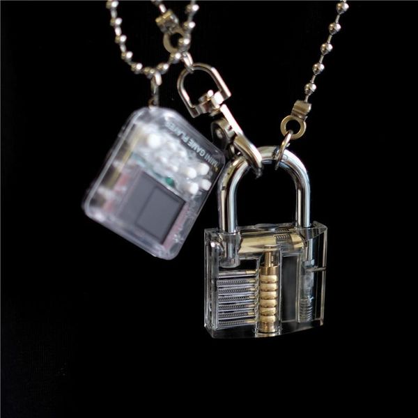stainless steel padlock pendant necklace for women men punk heavy metal lock necklaces choker collar bead chain, Silver
stainless steel padlock pendant necklace for women men punk heavy metal lock necklaces choker collar bead chain, Silver