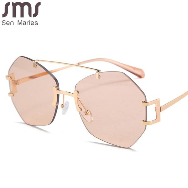 2021 square rimless sunglasses women designer summer red glasses fashion sun glasses for men uv400 shades oculos, White;black
2021 square rimless sunglasses women designer summer red glasses fashion sun glasses for men uv400 shades oculos, White;black