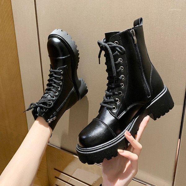 2020 boots women leather shoes for winter warm boots fashion shoes woman casual autumn leather botas mujer female ankle1, Black
2020 boots women leather shoes for winter warm boots fashion shoes woman casual autumn leather botas mujer female ankle1, Black