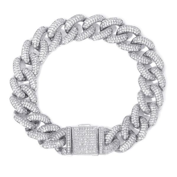 14MM Hip Hop Miami Cuban Chain Iced Out Bracelet Rapper Jewelry Cubic Zirconia Gold Sliver GC0703, Black
14MM Hip Hop Miami Cuban Chain Iced Out Bracelet Rapper Jewelry Cubic Zirconia Gold Sliver GC0703, Black