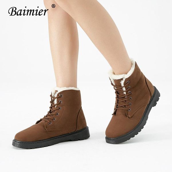 baimier warm plush women snow boots winter lace up ankle boots for women round toe low heel winter plus size 43, Black
baimier warm plush women snow boots winter lace up ankle boots for women round toe low heel winter plus size 43, Black
