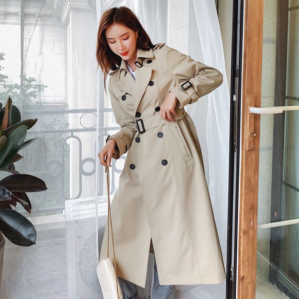fashion england style slim lady trench coat long double-breasted women duster coat with belt khaki windbreaker spring autumn 1031, Tan;black
fashion england style slim lady trench coat long double-breasted women duster coat with belt khaki windbreaker spring autumn 1031, Tan;black