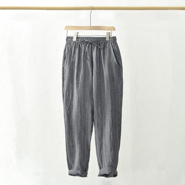 2020 new linen casual striped cropped pants men's summer trend men's pants large size clothing1, Black
2020 new linen casual striped cropped pants men's summer trend men's pants large size clothing1, Black