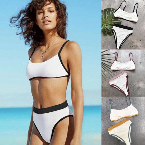 bikinis set swimwear women 2021 arrival high waist bikini push up padded straps belt patchwork swimsuit biquini1
bikinis set swimwear women 2021 arrival high waist bikini push up padded straps belt patchwork swimsuit biquini1