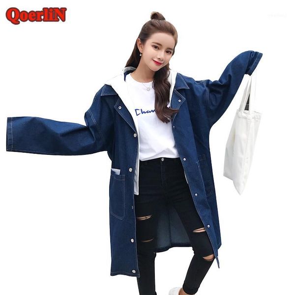women's trench coats qoerlin womens autumn casual jeans outcoat ladies hood denim abrigo pocket single-breasted button long sleeve basi, Tan;black
women's trench coats qoerlin womens autumn casual jeans outcoat ladies hood denim abrigo pocket single-breasted button long sleeve basi, Tan;black