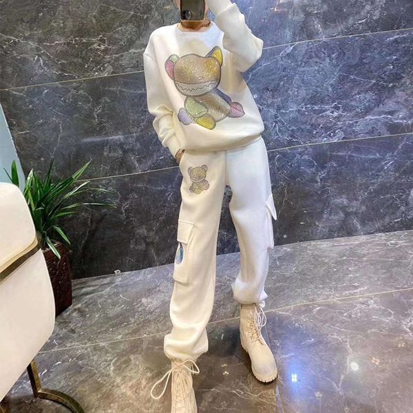 leisure fashion sweater autumn and winter 2020 new temperament goddess sports two piece suit, Gray
leisure fashion sweater autumn and winter 2020 new temperament goddess sports two piece suit, Gray