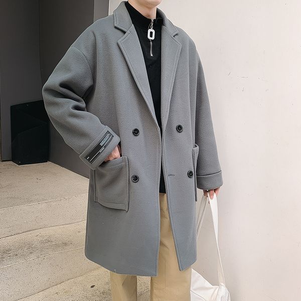men's wool & blends legible solid jacket mens casual winter men loose coats korean coat, Black
men's wool & blends legible solid jacket mens casual winter men loose coats korean coat, Black