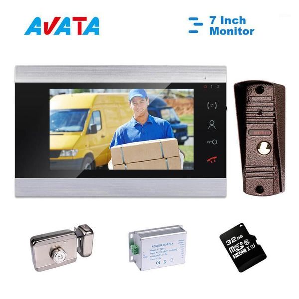 video door phones intercom for home 1000tvl doorbell 7 inch monitor with electronic lock power supply support unlock motion detection record
video door phones intercom for home 1000tvl doorbell 7 inch monitor with electronic lock power supply support unlock motion detection record