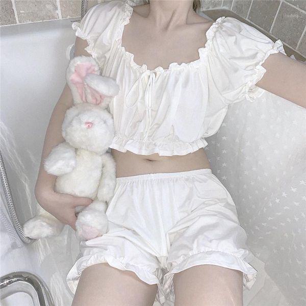 cute japanese white pajama sets women cotton underwear sleepwear t shirt and shorts 2 pcs for girl casual homewears clothes1, Black;red
cute japanese white pajama sets women cotton underwear sleepwear t shirt and shorts 2 pcs for girl casual homewears clothes1, Black;red