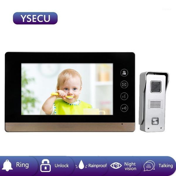 ysecu video intercom entry system kit 7 inch wired video door phone doorbell rainproof call panel ir camera for home villa house1
ysecu video intercom entry system kit 7 inch wired video door phone doorbell rainproof call panel ir camera for home villa house1