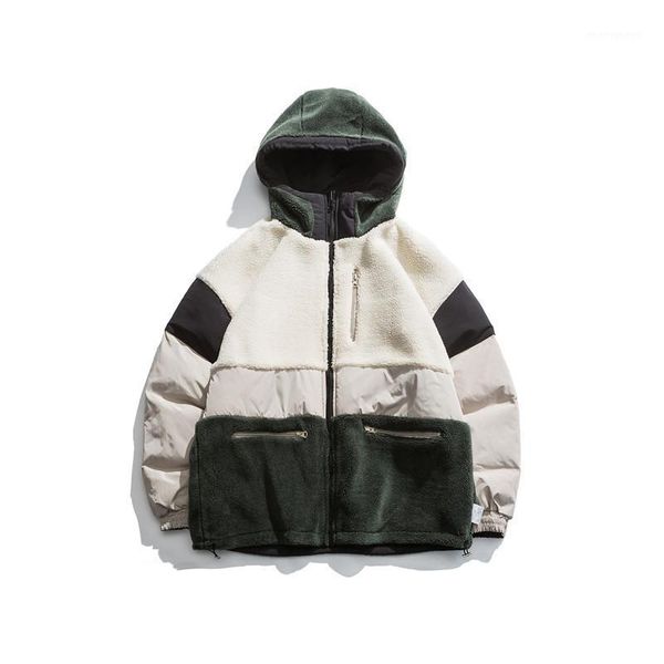 men's down & parkas winter japanese color matching tooling coat tide brand double-sided wearing hooded cotton clothing men loose casual, Black
men's down & parkas winter japanese color matching tooling coat tide brand double-sided wearing hooded cotton clothing men loose casual, Black