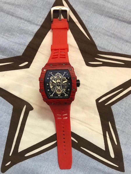 2021 rm men watch luxury watch black colored silicone strap fashion designer watch sport quartz analog clock relogio masculino lu, Slivery;brown
2021 rm men watch luxury watch black colored silicone strap fashion designer watch sport quartz analog clock relogio masculino lu, Slivery;brown