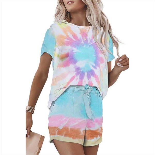 casual women 2pcs set short sleeve tie dye shorts run gym sports clothes suit sweatsuit summer pullover outfit tracksuits, Gray
casual women 2pcs set short sleeve tie dye shorts run gym sports clothes suit sweatsuit summer pullover outfit tracksuits, Gray