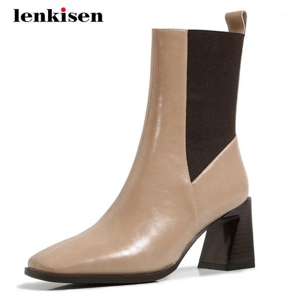 boots lenkisen high street fashion split leather stretch gorgeous square toe strange heel slip on elegant lady mid-calf l081, Black
boots lenkisen high street fashion split leather stretch gorgeous square toe strange heel slip on elegant lady mid-calf l081, Black