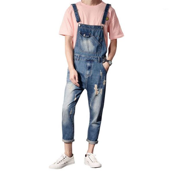 new denim overalls, blue men couples hole siamese suspenders male korean cowboy pants nine size s-xxl1
new denim overalls, blue men couples hole siamese suspenders male korean cowboy pants nine size s-xxl1