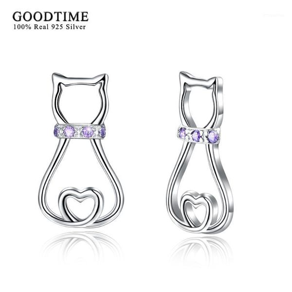 earrings silver 925 sterling silver jewelry lovely cat stud earrings purple zircon for women girls fashion ear jewelry1, Golden;silver
earrings silver 925 sterling silver jewelry lovely cat stud earrings purple zircon for women girls fashion ear jewelry1, Golden;silver