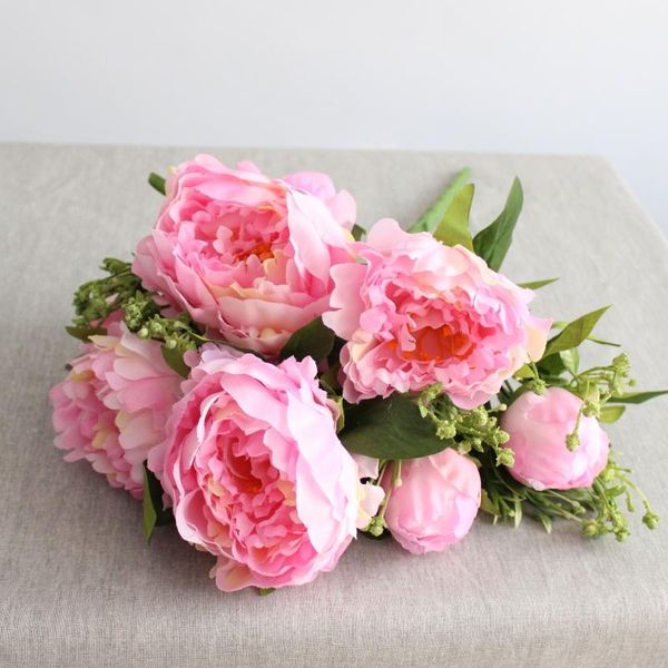 7 heads artificial peony 1 bouquet artificial flowers silk vivid peony wedding flowers centerpiece home party decoration flore
7 heads artificial peony 1 bouquet artificial flowers silk vivid peony wedding flowers centerpiece home party decoration flore