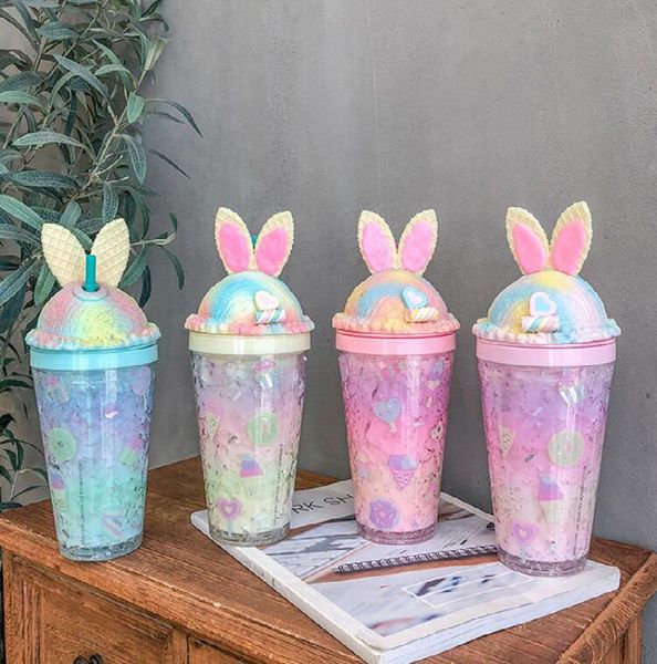 rabbit ear tumbler double wall water cup fruit juice cartoon bottle 4 colors with straw and lid
rabbit ear tumbler double wall water cup fruit juice cartoon bottle 4 colors with straw and lid