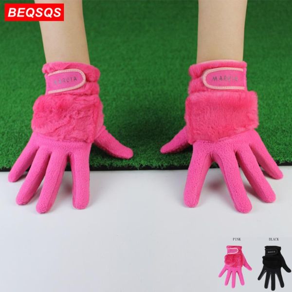 1pair women winter golf gloves anti-slip artificial fur warmth fit for left and right hand, Blue;gray
1pair women winter golf gloves anti-slip artificial fur warmth fit for left and right hand, Blue;gray