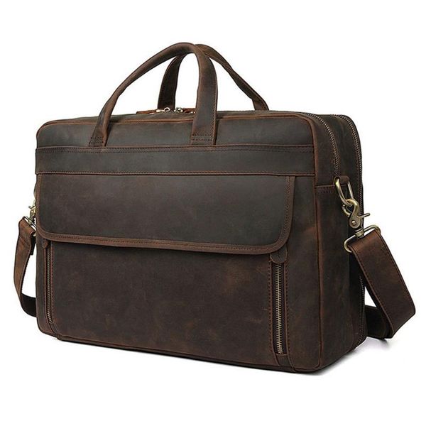 luufan genuine leather men bag real cowhide briefcase for business travel 17 inch double layer zipper lapbag
luufan genuine leather men bag real cowhide briefcase for business travel 17 inch double layer zipper lapbag