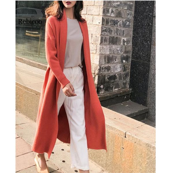 women's knits & tees rebicoo korean style women long cardigan autumn winter knitted casual ladies sleeve sweater feminino, White
women's knits & tees rebicoo korean style women long cardigan autumn winter knitted casual ladies sleeve sweater feminino, White