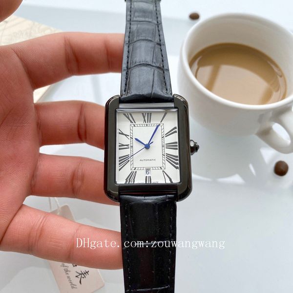 2020 tank men watches 40mm joker leather wristwatches 316l stainless steel square mens watch d3154, Slivery;black
2020 tank men watches 40mm joker leather wristwatches 316l stainless steel square mens watch d3154, Slivery;black