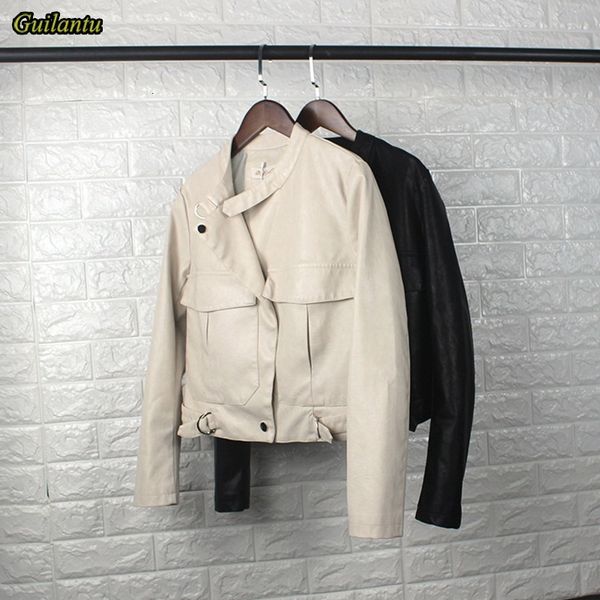 autumn spring pu leather jacket women mandarin collar single breasted casual short coat ladies bomber leather jackets femalex1016, Black;brown
autumn spring pu leather jacket women mandarin collar single breasted casual short coat ladies bomber leather jackets femalex1016, Black;brown