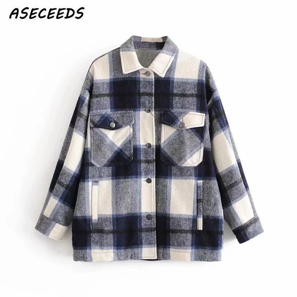 women's jackets 2021 winter coats and women vintage plaid korean long sleeve fashion outerwear streetwear, Black;brown
women's jackets 2021 winter coats and women vintage plaid korean long sleeve fashion outerwear streetwear, Black;brown