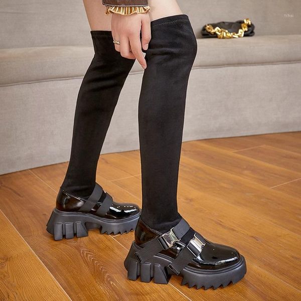 boots platform sock over the knee women autumn winter ladies round toe stretch high heel runway shoes thigh long boots1, Black
boots platform sock over the knee women autumn winter ladies round toe stretch high heel runway shoes thigh long boots1, Black
