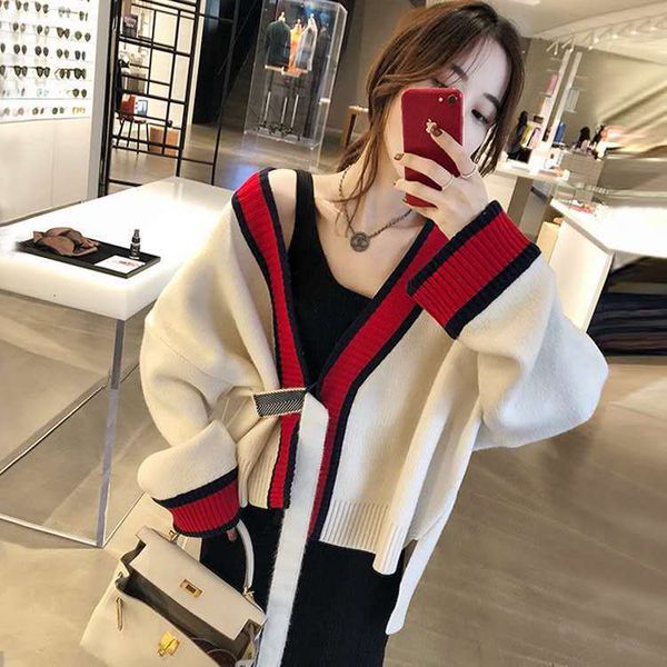 zhang beibiell early autumn new chic jacket bf style lazy sweater cardigan short loose knit
zhang beibiell early autumn new chic jacket bf style lazy sweater cardigan short loose knit