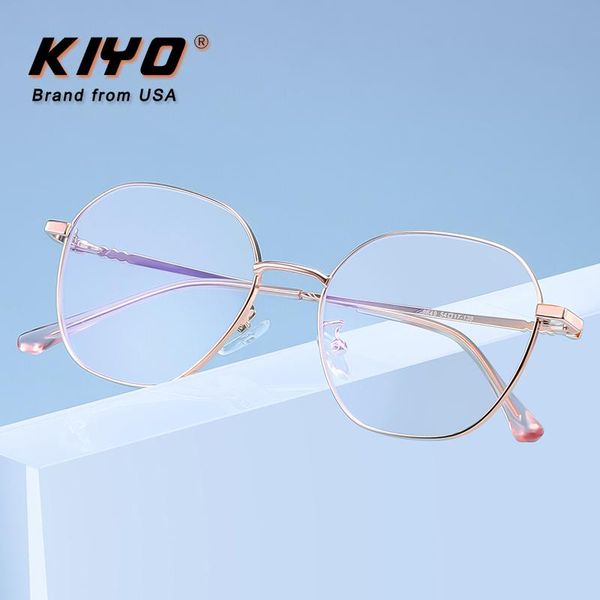 kiyo brand 2020 new women men fashion anti blue light optical frame metal eyeglasses frames round spectacles glasses 9649, White;black
kiyo brand 2020 new women men fashion anti blue light optical frame metal eyeglasses frames round spectacles glasses 9649, White;black