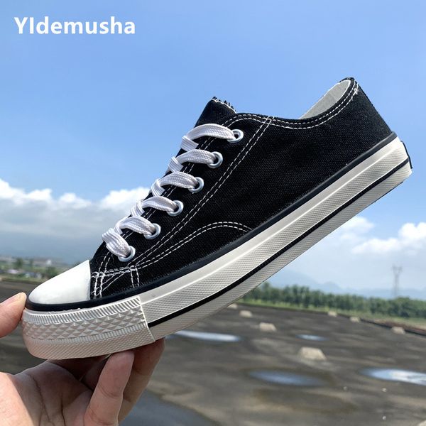 men canvas shoes 2020 summer autumn new fashion solid color men low high upper vulcanized shoes lace-up casual men sneakers c1023, Black
men canvas shoes 2020 summer autumn new fashion solid color men low high upper vulcanized shoes lace-up casual men sneakers c1023, Black