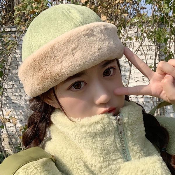 women winter warm suede velvet beanie hat solid color thicken plush cuffed brimless hip hop landlord docker skull cap, Blue;gray
women winter warm suede velvet beanie hat solid color thicken plush cuffed brimless hip hop landlord docker skull cap, Blue;gray