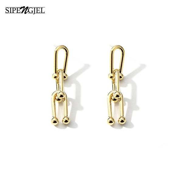 new trendy geometric long link chain earrings gold silver color chain punk stud earrings for women korean jewelry 2021, Golden;silver
new trendy geometric long link chain earrings gold silver color chain punk stud earrings for women korean jewelry 2021, Golden;silver