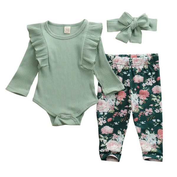 brand new baby set infant newborn baby boy girls long sleeve romper pants cotton bow headband autumn ruffles 2019 lj201023, White
brand new baby set infant newborn baby boy girls long sleeve romper pants cotton bow headband autumn ruffles 2019 lj201023, White