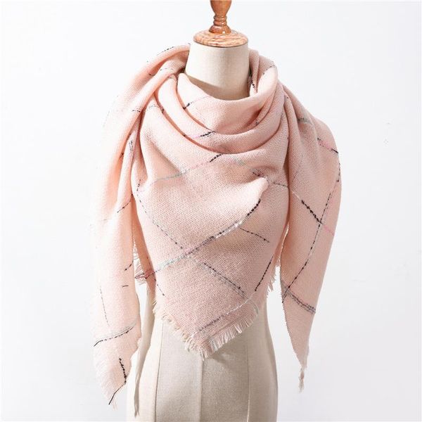 scarves 2021 women's winter triangle scarf plaid warm cashmere female shawls lady bandana wraps blanket hijabs, Blue;gray
scarves 2021 women's winter triangle scarf plaid warm cashmere female shawls lady bandana wraps blanket hijabs, Blue;gray