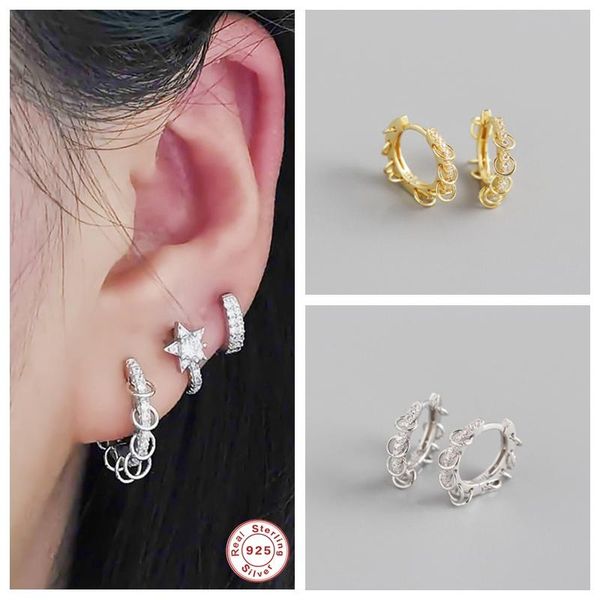 hoop & huggie 925 sterling silver luxury personalized circle pendientes earrings for women lovers' girl casual round earring fine jewel, Golden;silver
hoop & huggie 925 sterling silver luxury personalized circle pendientes earrings for women lovers' girl casual round earring fine jewel, Golden;silver