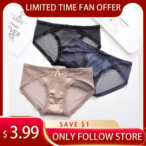 ladies panties one-piece seamless cotton ice silk underwear female sense close-fitting elastic breathable ladies briefs1, Black;pink
ladies panties one-piece seamless cotton ice silk underwear female sense close-fitting elastic breathable ladies briefs1, Black;pink