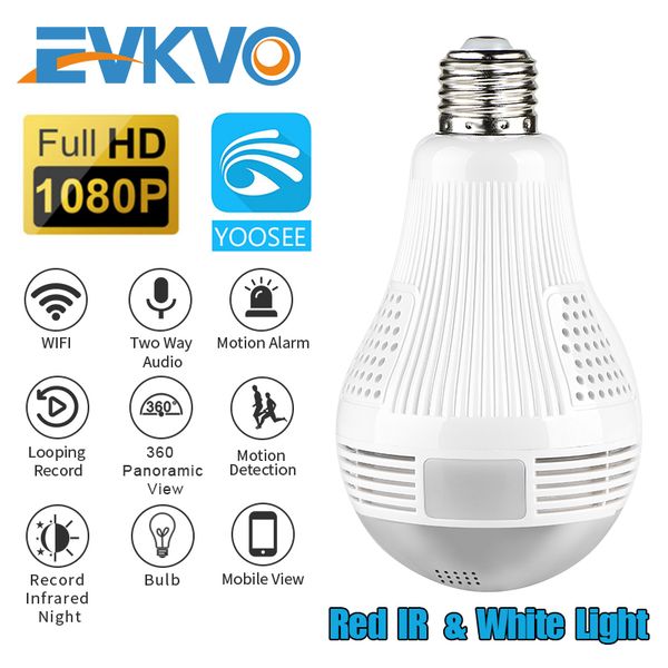 1080P 360 Bulb Camera Security Wifi Camera Lamp IP CCTV Video Surveillance Fisheye IR Full HD Night Vision Two Way Audio
1080P 360 Bulb Camera Security Wifi Camera Lamp IP CCTV Video Surveillance Fisheye IR Full HD Night Vision Two Way Audio