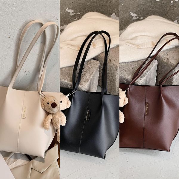 large capacity hand shoulder shoulder women's bag soft material texture 2020 new fashion korean portable tote bag for students tghfd
large capacity hand shoulder shoulder women's bag soft material texture 2020 new fashion korean portable tote bag for students tghfd