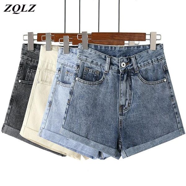 women's shorts zqlz summer denim women 2021 vintage short jeans beach casual high waist black jean mujer, White;black
women's shorts zqlz summer denim women 2021 vintage short jeans beach casual high waist black jean mujer, White;black