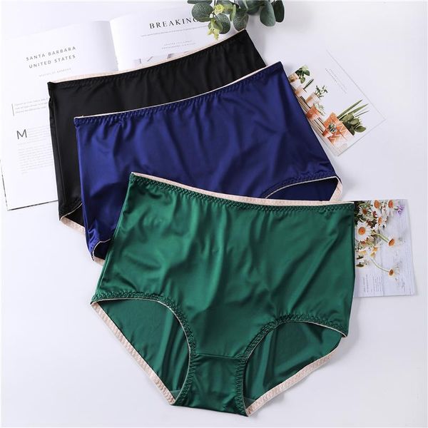 luxury satin panties women summer ice silk seamless underwear plus size female comfort intimates briefs high waist underpants 45, Black;pink
luxury satin panties women summer ice silk seamless underwear plus size female comfort intimates briefs high waist underpants 45, Black;pink