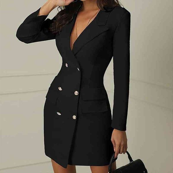 black dress for office lady women double breasted blazer button front military style dress bodycon vestidos, Black;gray
black dress for office lady women double breasted blazer button front military style dress bodycon vestidos, Black;gray
