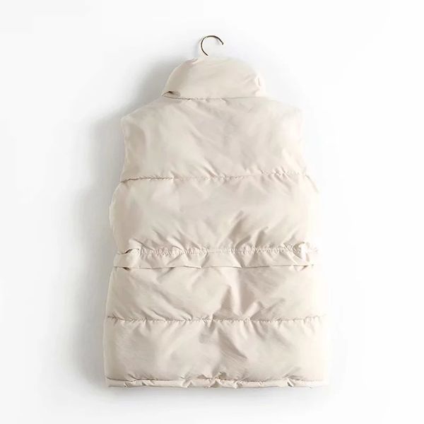 autumn winter women's solid loose vest drawstring stand collar long vest jacket cotton padded women's windproof warm waistcoat lj2, Black;white
autumn winter women's solid loose vest drawstring stand collar long vest jacket cotton padded women's windproof warm waistcoat lj2, Black;white