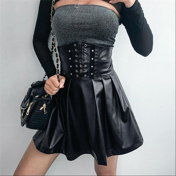 fall summer women mini skirt 2020 new arrival swing skirts high waist tight skirt elegant waist girdle pleated skirt, Black 
fall summer women mini skirt 2020 new arrival swing skirts high waist tight skirt elegant waist girdle pleated skirt, Black