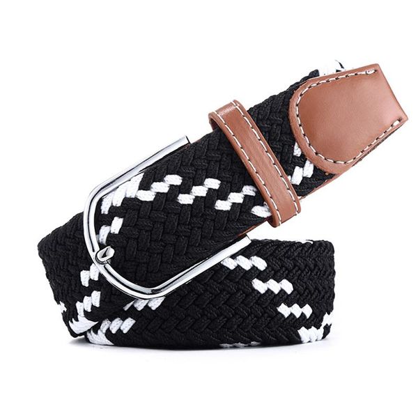 colors men women casual knitted pin buckle belt woven canvas elastic stretch belts plain webbing 2020 fashion braided belt, Black;brown
colors men women casual knitted pin buckle belt woven canvas elastic stretch belts plain webbing 2020 fashion braided belt, Black;brown