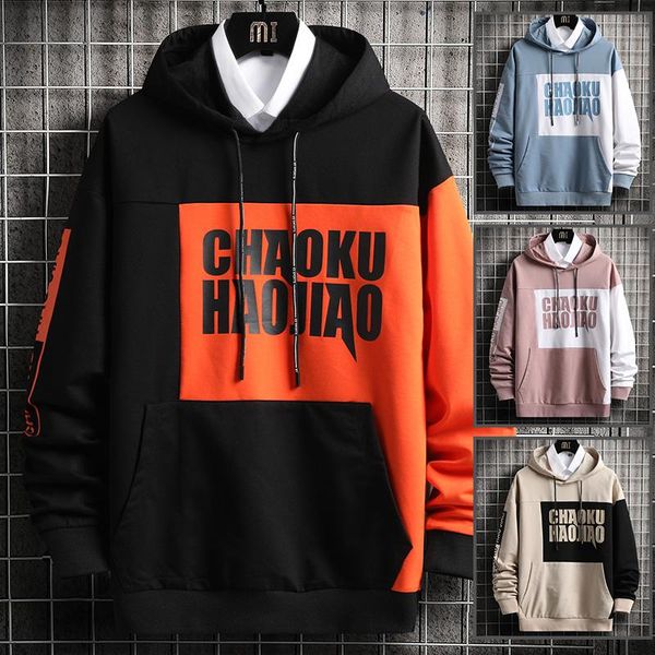 new men's hoodies spring autumn outdoor streetwear pullover sweatshirt men clothing casual patchwork harajuku fashion hoodie men, Black
new men's hoodies spring autumn outdoor streetwear pullover sweatshirt men clothing casual patchwork harajuku fashion hoodie men, Black
