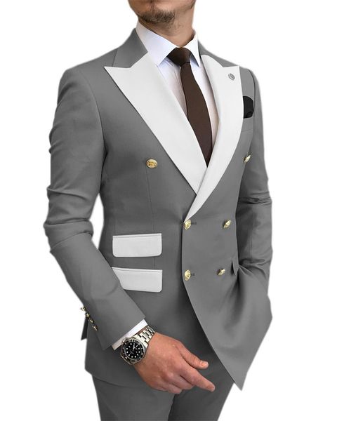 fashion grey mens wedding tuxedos peak lapel double-breasted groom groomsmen tuxedos brand new man blazers jacket 2 piece suit(jacket+pants+, Black;gray
fashion grey mens wedding tuxedos peak lapel double-breasted groom groomsmen tuxedos brand new man blazers jacket 2 piece suit(jacket+pants+, Black;gray